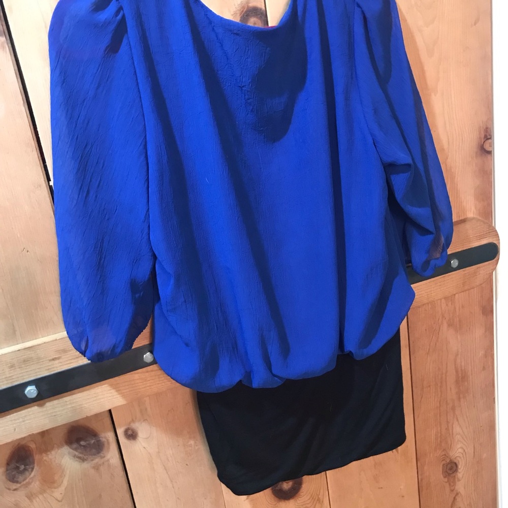 Plus size women xl royal blue blouse